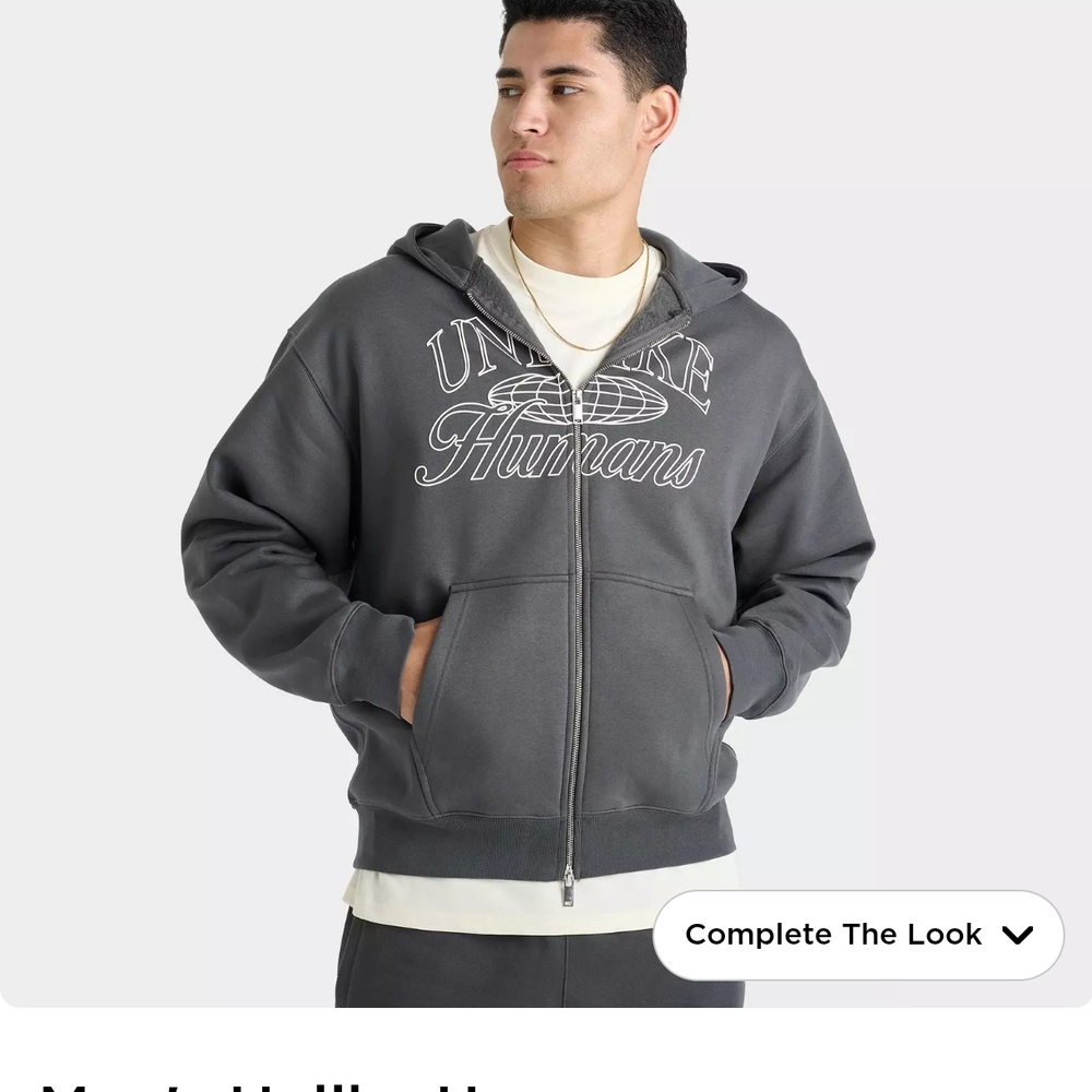 Gray Unlike Humans Hoodie